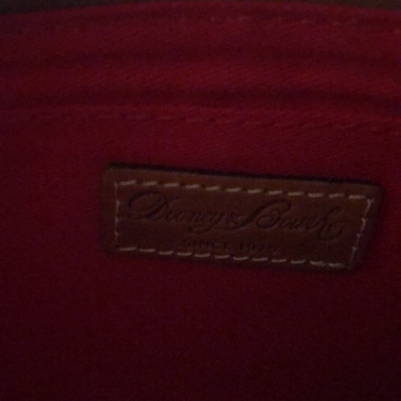 Dooney & Bourke Red Tartan & Brown Leather Trim ZA Wristlet NWT - Picture 9 of 16